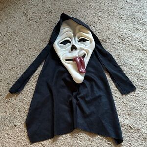 Kids Ghost Face Costume with Black and White Design